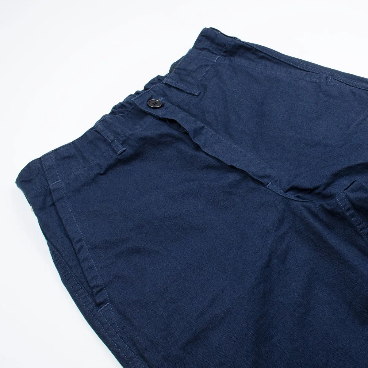 orSlow French Work Pants Navy Herringbone Twill - Buy Online