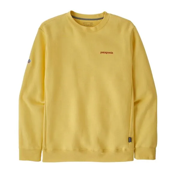 Patagonia Fitz Roy Icon Uprisal Crew Sweater - Milled Yellow