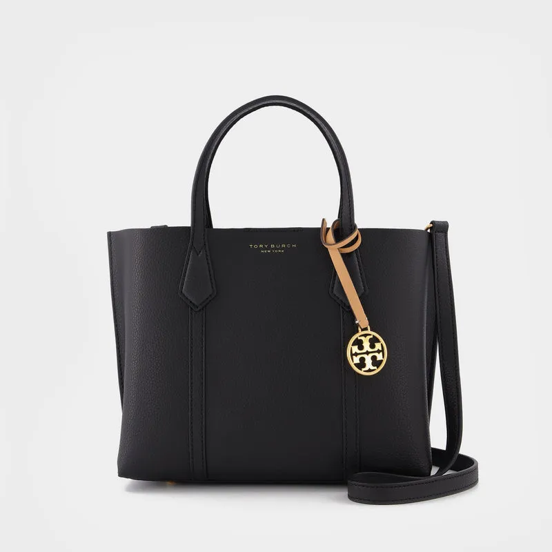 Perry Small Tote Bag - Tory Burch -  Black - Leather