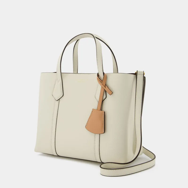 Perry Small Tote Bag - Tory Burch -  New Ivory - Leather