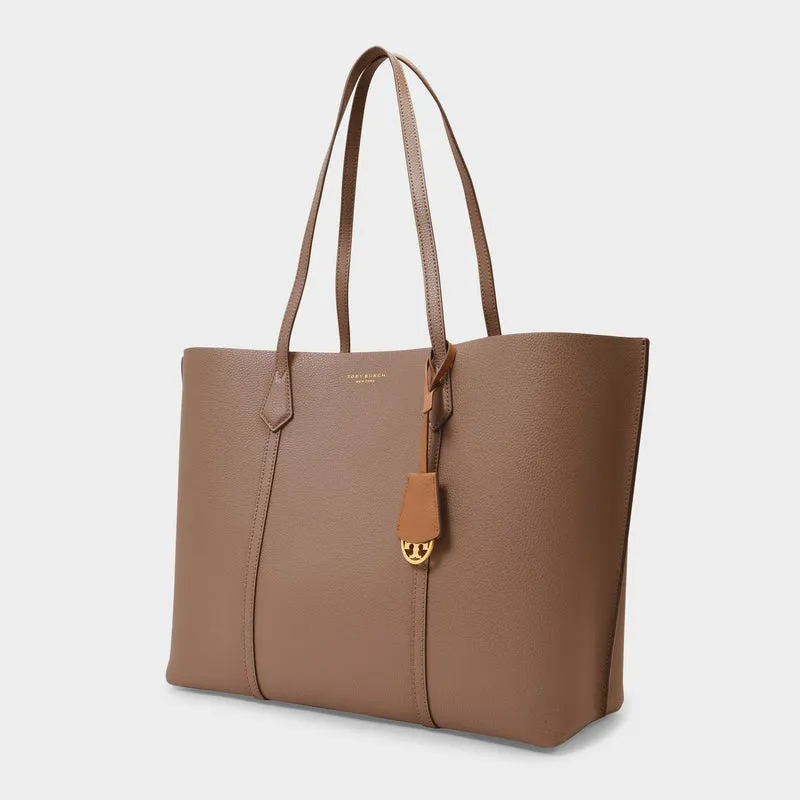 Perry Tote Bag - Tory Burch -  Clam Shell - Leather