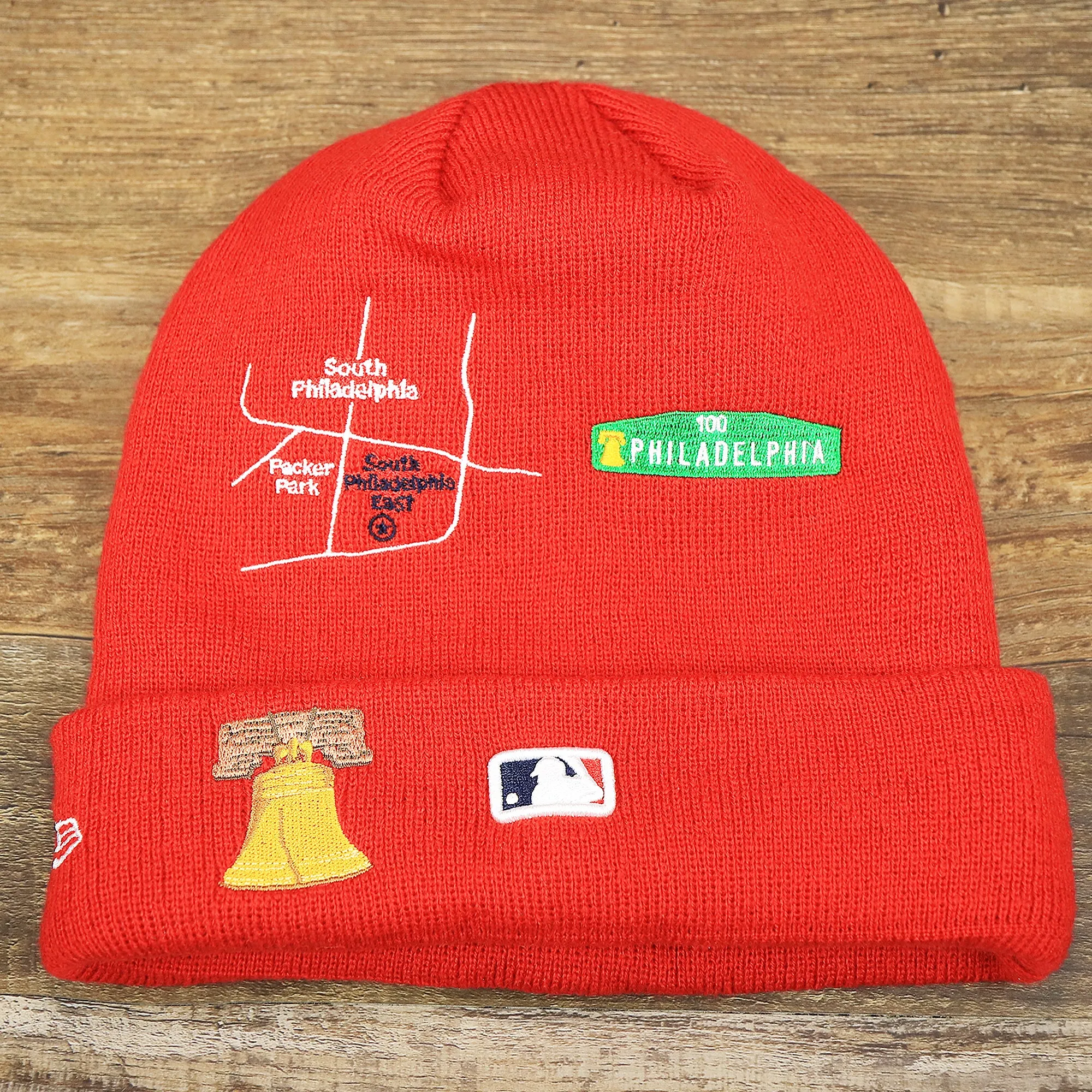 Philadelphia Phillies City Transit 59Fifty Fitted Beanie - All Over Side Patch