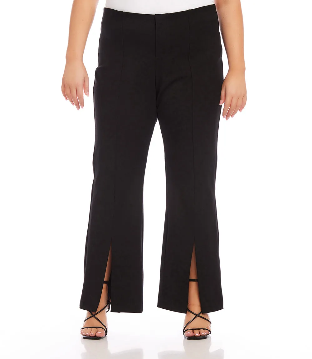 Plus Size Slit Pants