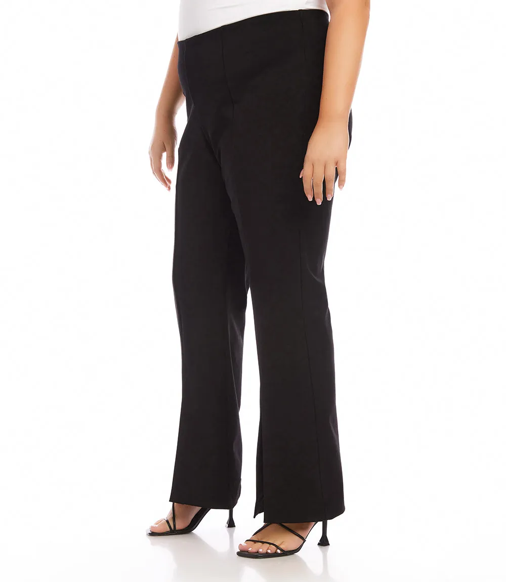 Plus Size Slit Pants