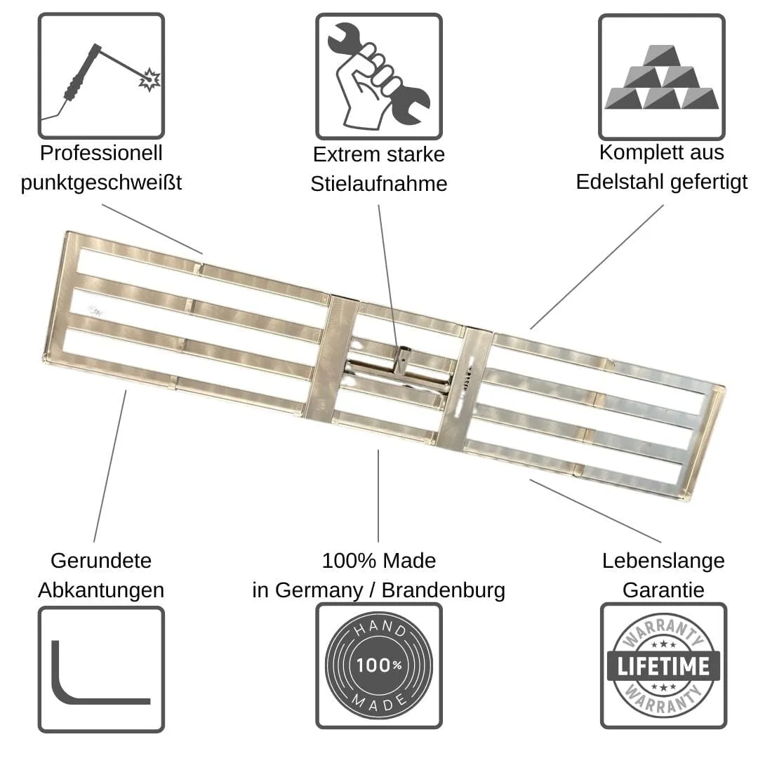 Premium Lawn Leveler XXL-160 in Stainless Steel