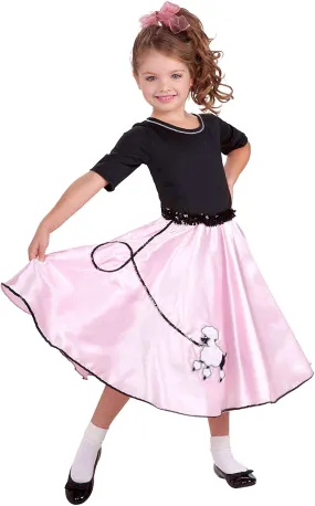 Pretty Poodle Princess Girl Costume