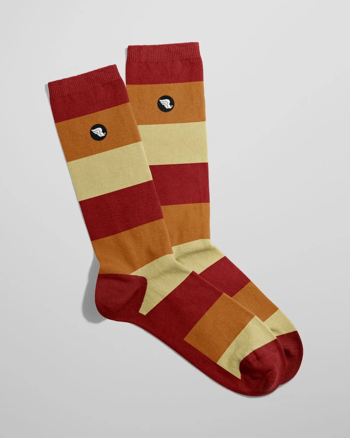 Red striped socks