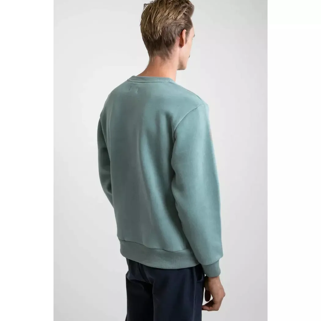 Rhythm Men's Classic Crew Neck Sweater - Eucalyptus