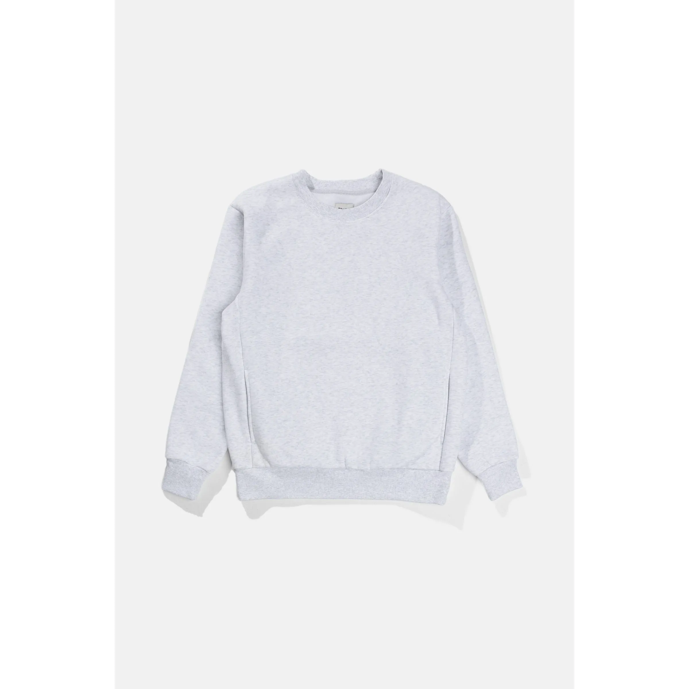 Rhythm Men's Classic Fleece Crew Neck Sweater - Heathered Grey