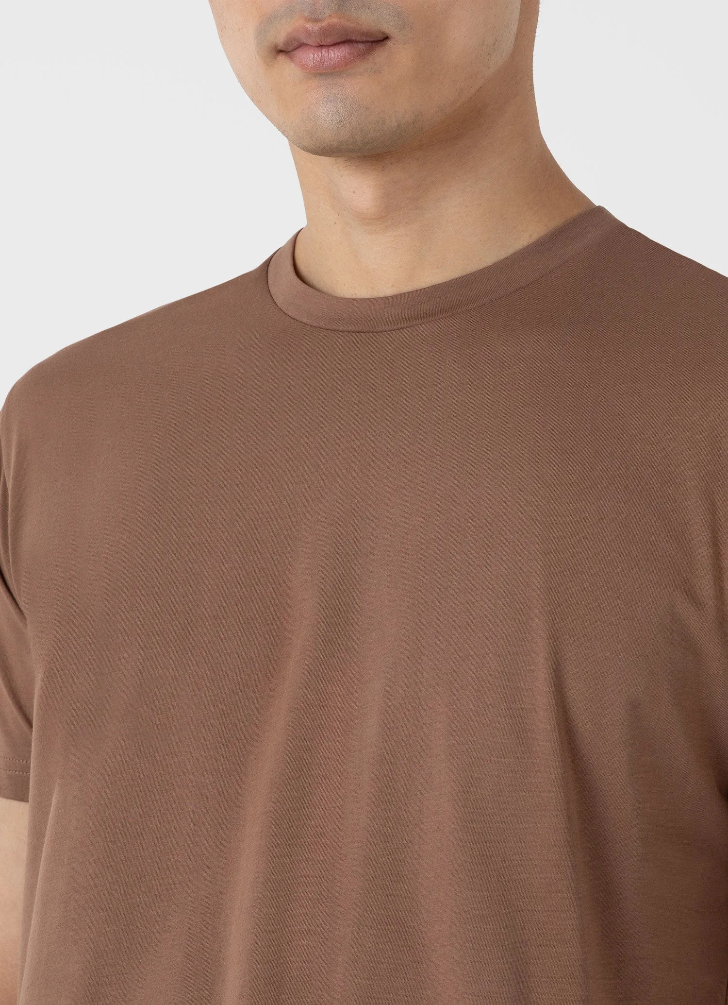 Riviera Midweight Dark Sand T-shirt for Men