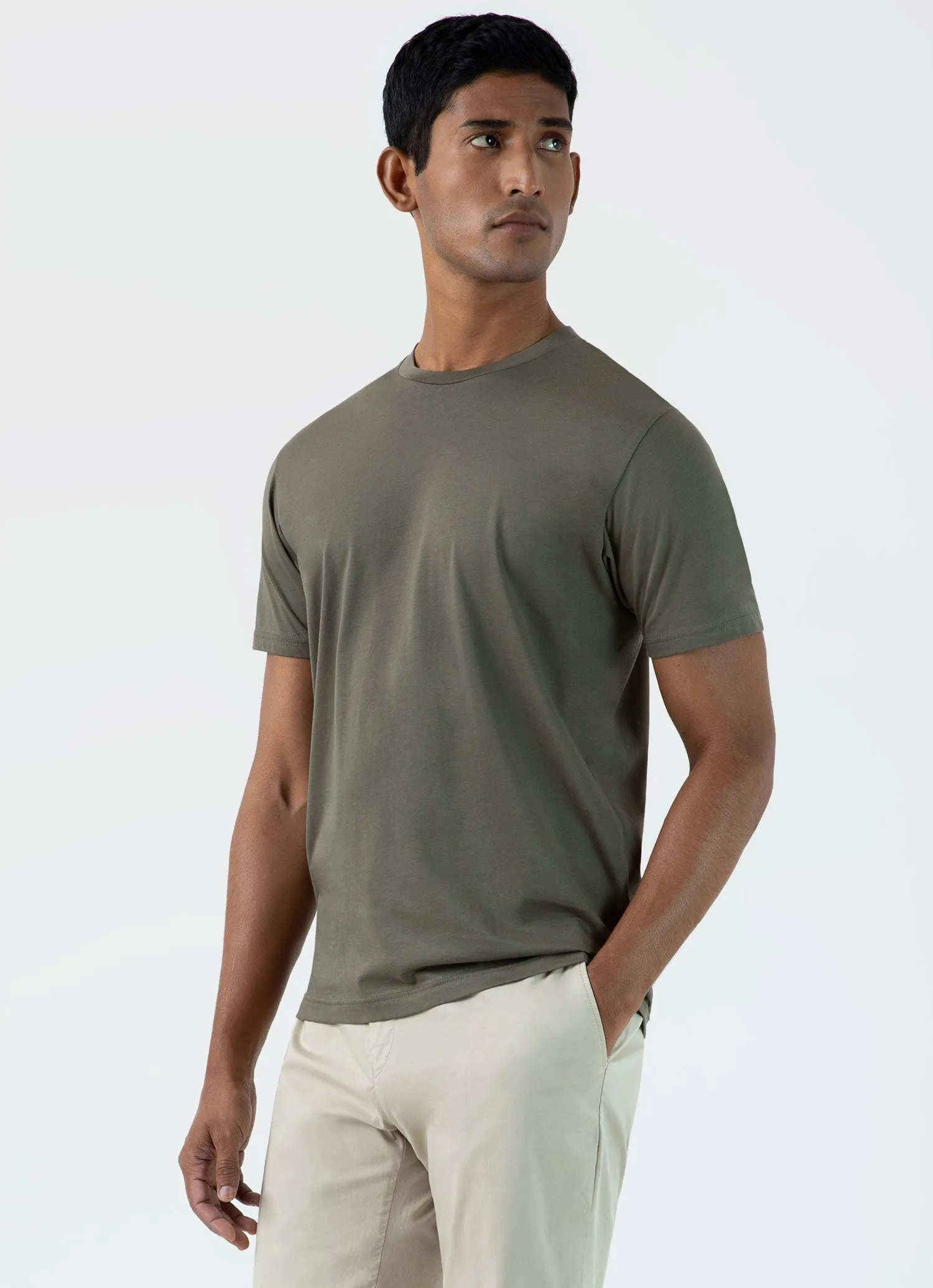 Riviera Midweight Tshirt, Khaki