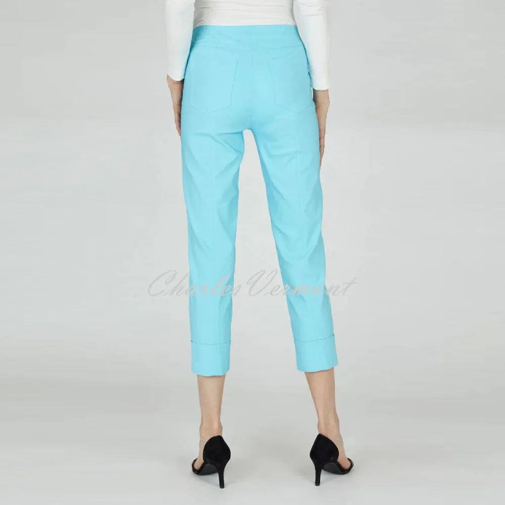 Robell Bella 09 - 7/8 Cropped Trouser 51568-5499-750 (Pacific Turquoise)