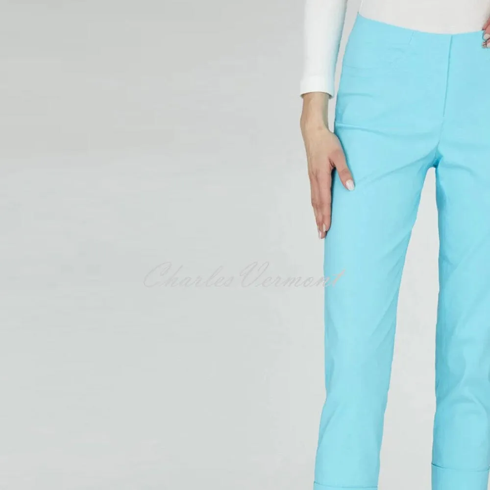 Robell Bella 09 - 7/8 Cropped Trouser 51568-5499-750 (Pacific Turquoise)