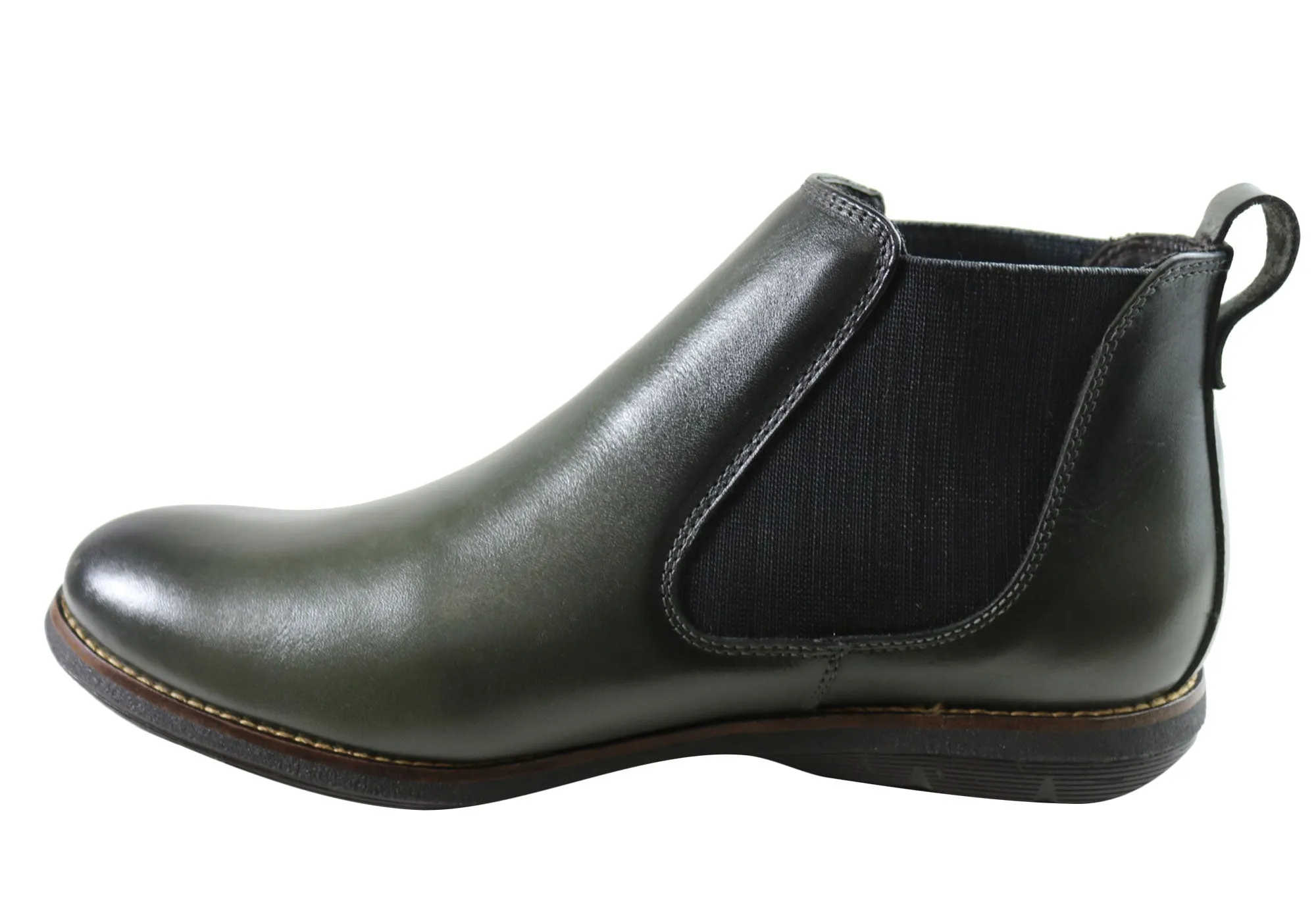 Savelli Hans Mens Comfort Leather Chelsea Dress Boots Made In Brazil