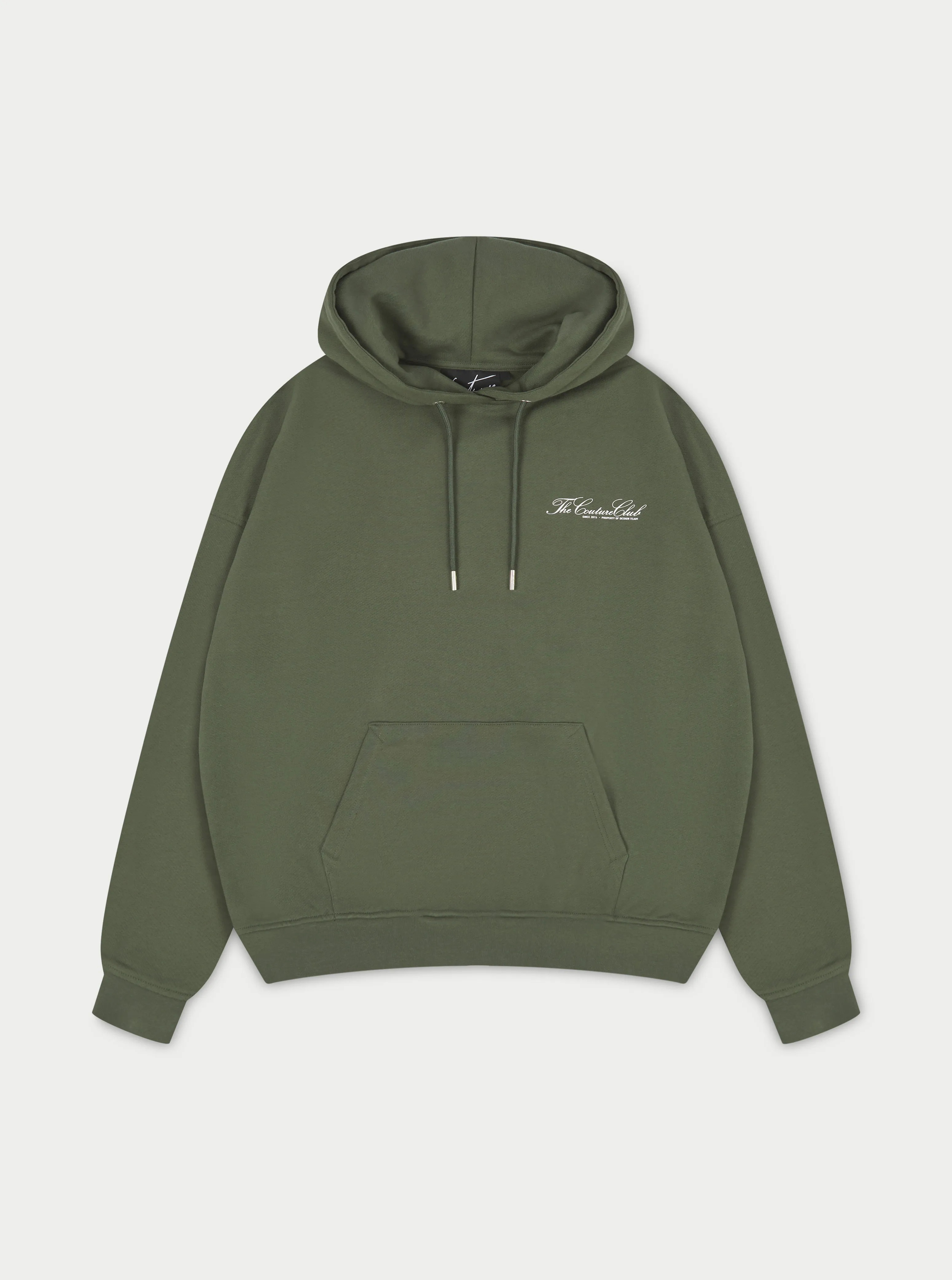 SCRIPT MULTI GRAPHIC HOODIE - KHAKI