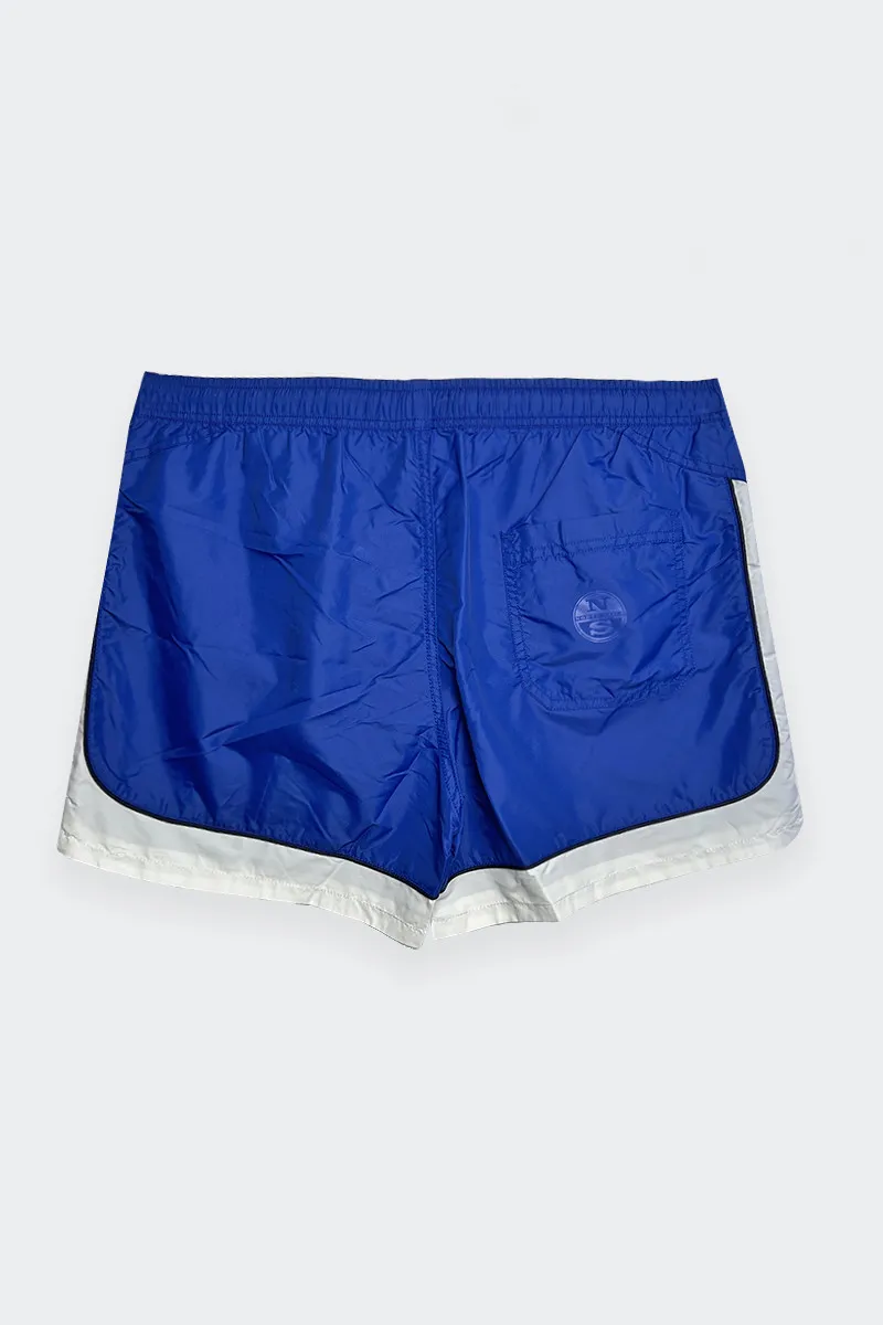 Short blue volleyball swimwear