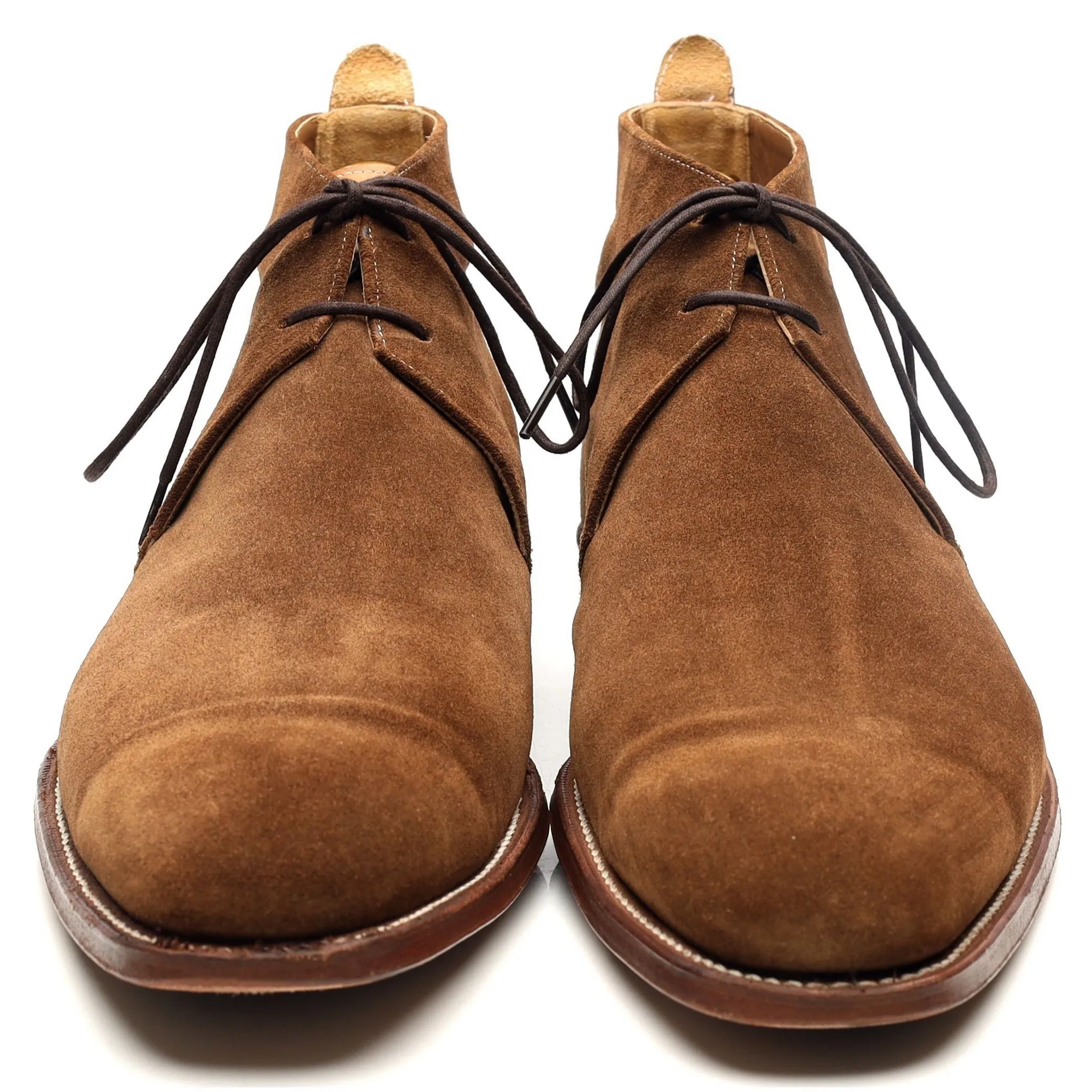 'Silas' Snuff Brown Suede Chukka Boots UK 10 F