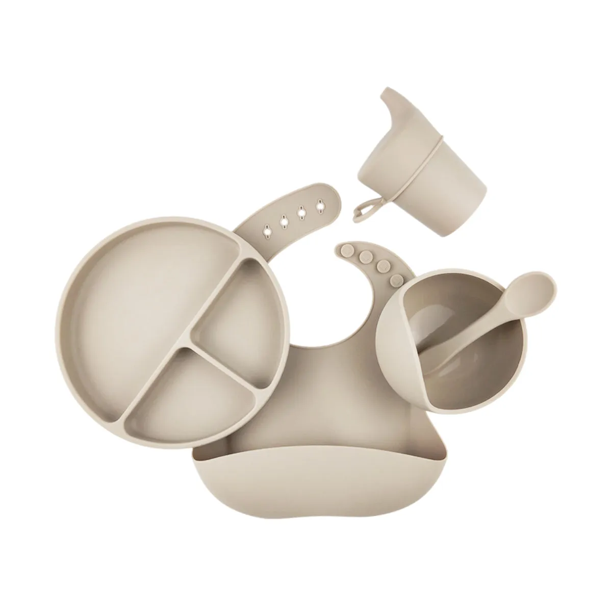 Silicone Baby Feeding Set Sand Dune