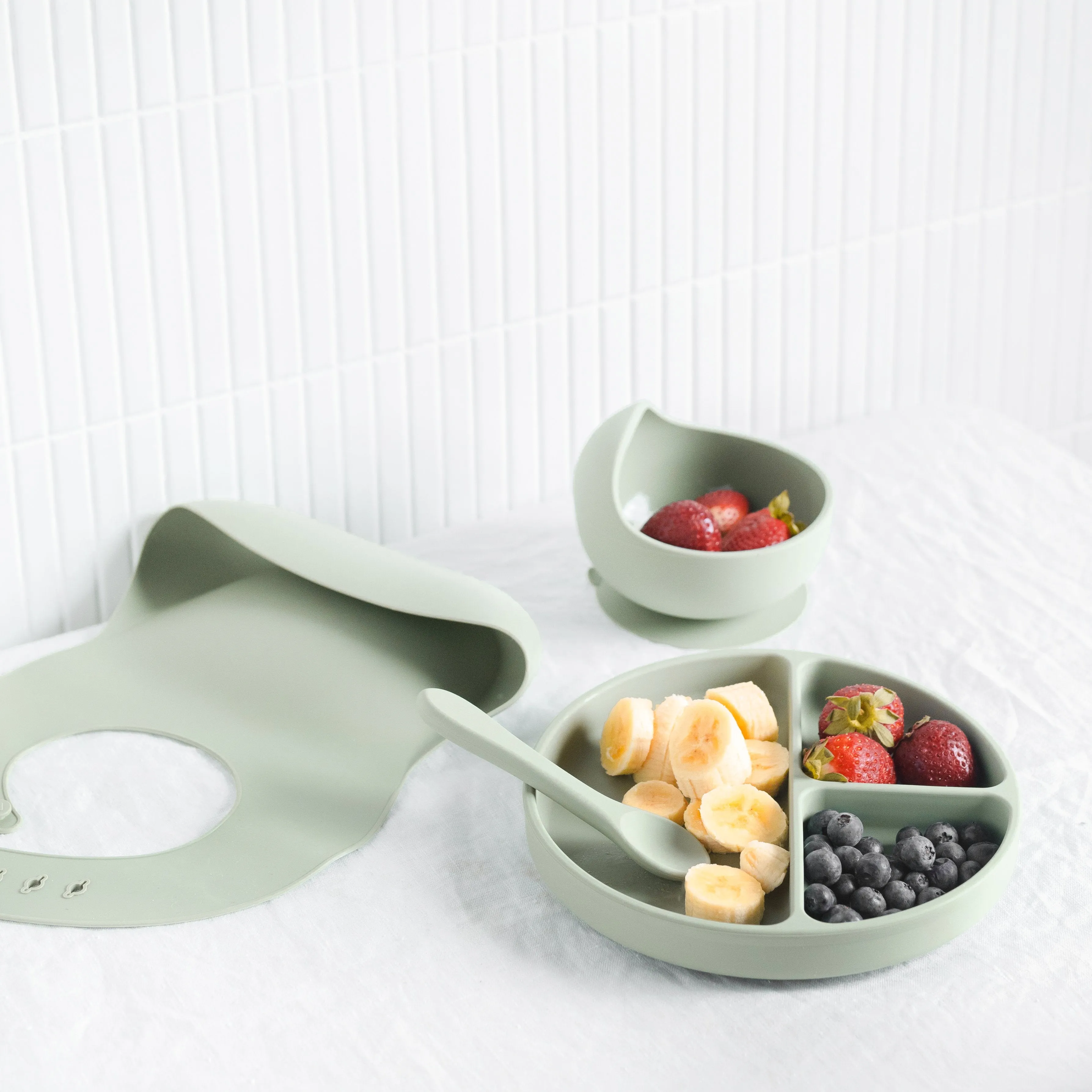 Silicone Baby Feeding Set Sand Dune