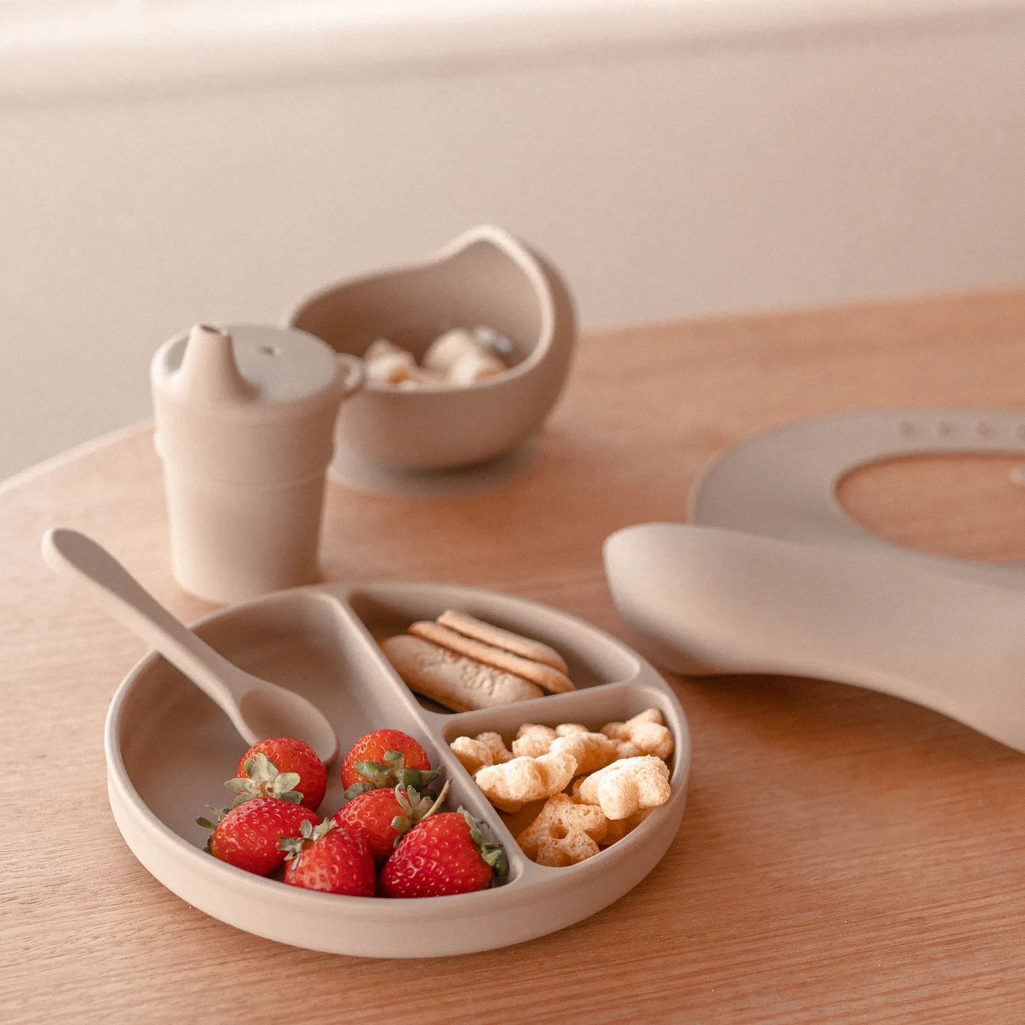 Silicone Baby Feeding Set Sand Dune