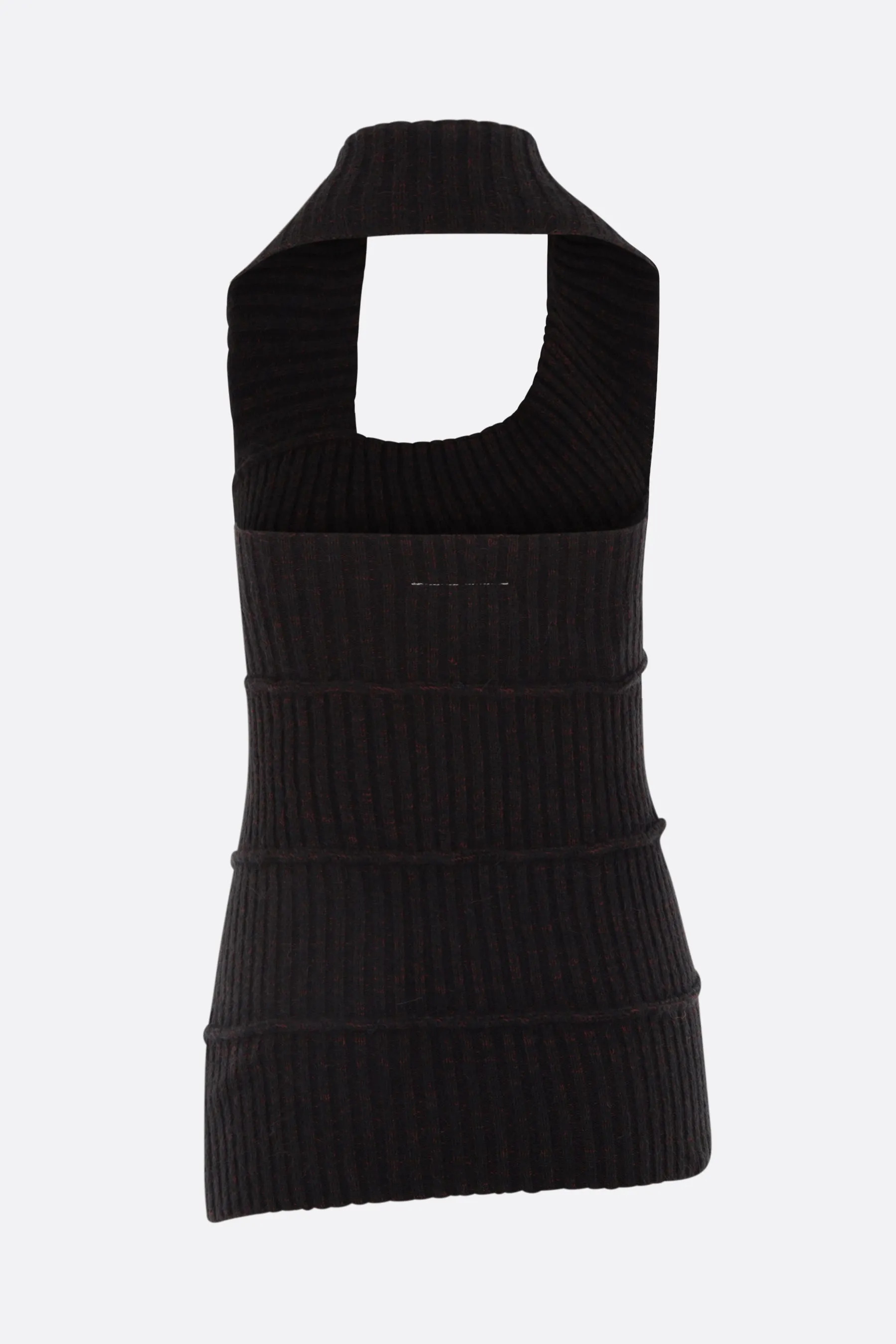 Sleeveless cotton blend pullover.