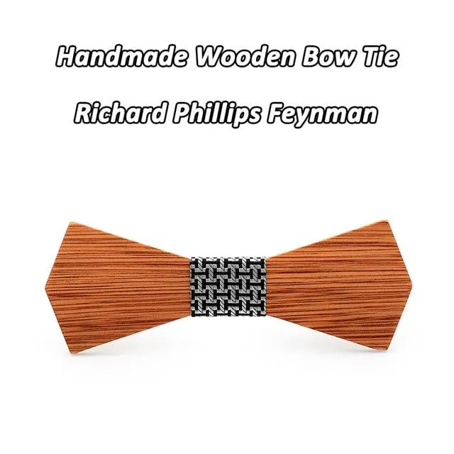 Slim Butterfly Wood Bowties for Men's Wedding Suits