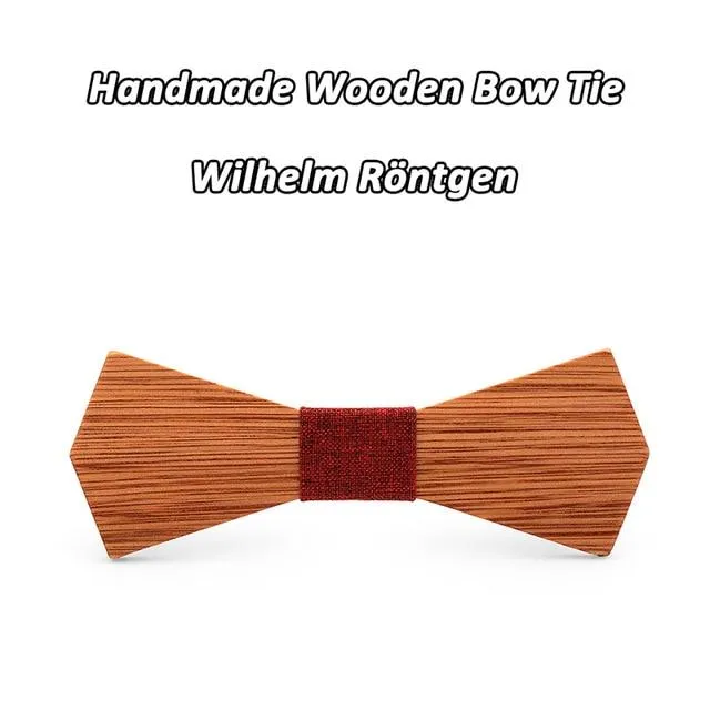 Slim Butterfly Wood Bowties for Men's Wedding Suits