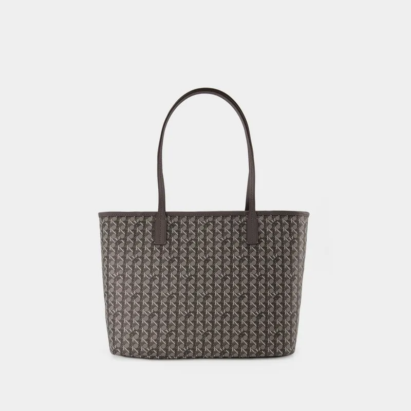 Small Zip Tote Hobo Bag - Tory Burch - Grey - Canva