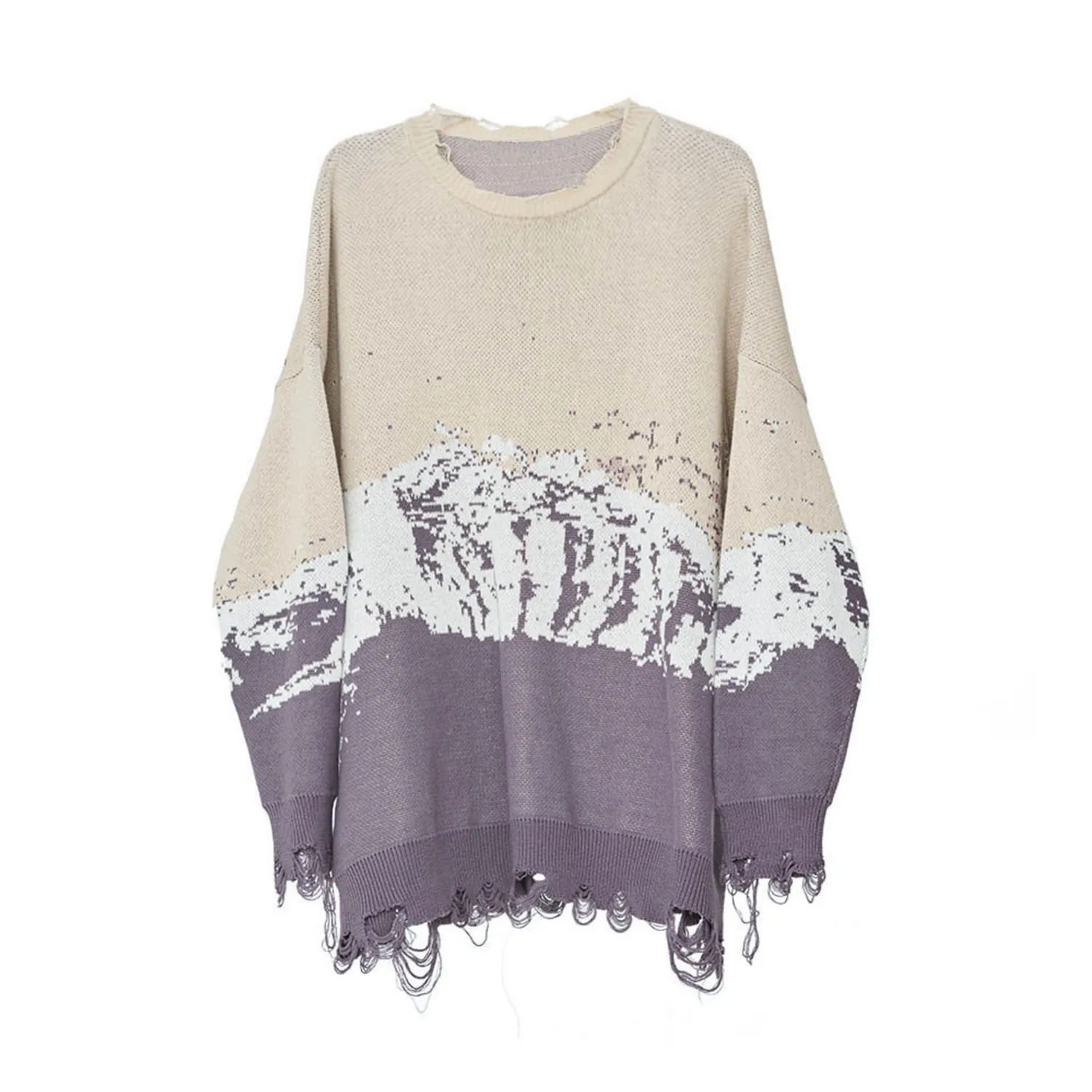 Snow Mountain Ripped Sweater