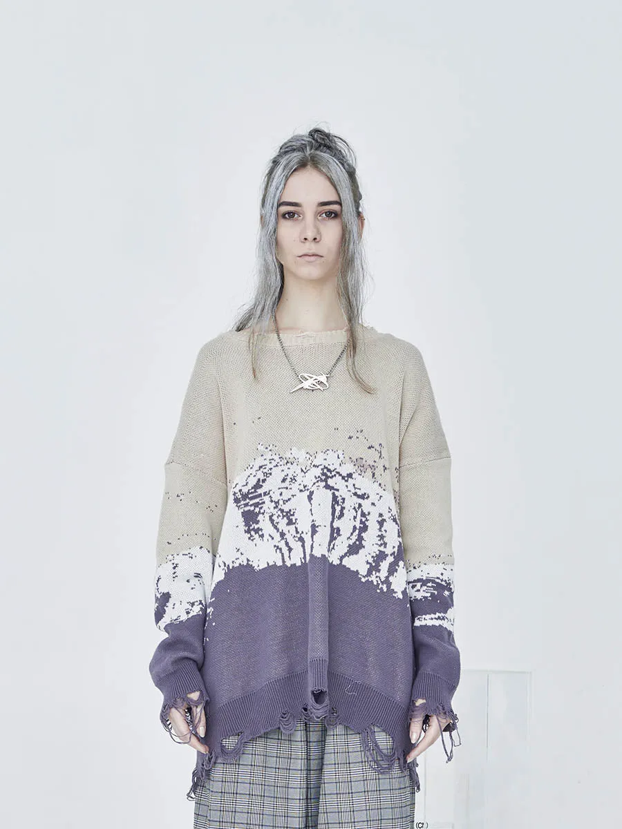 Snow Mountain Ripped Sweater