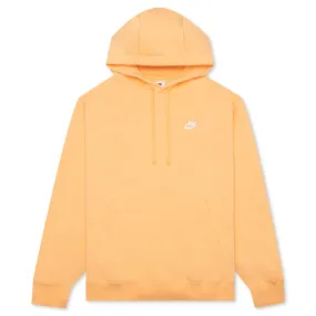 Sportswear Club Fleece Pullover Hoodie Orange Chalk White