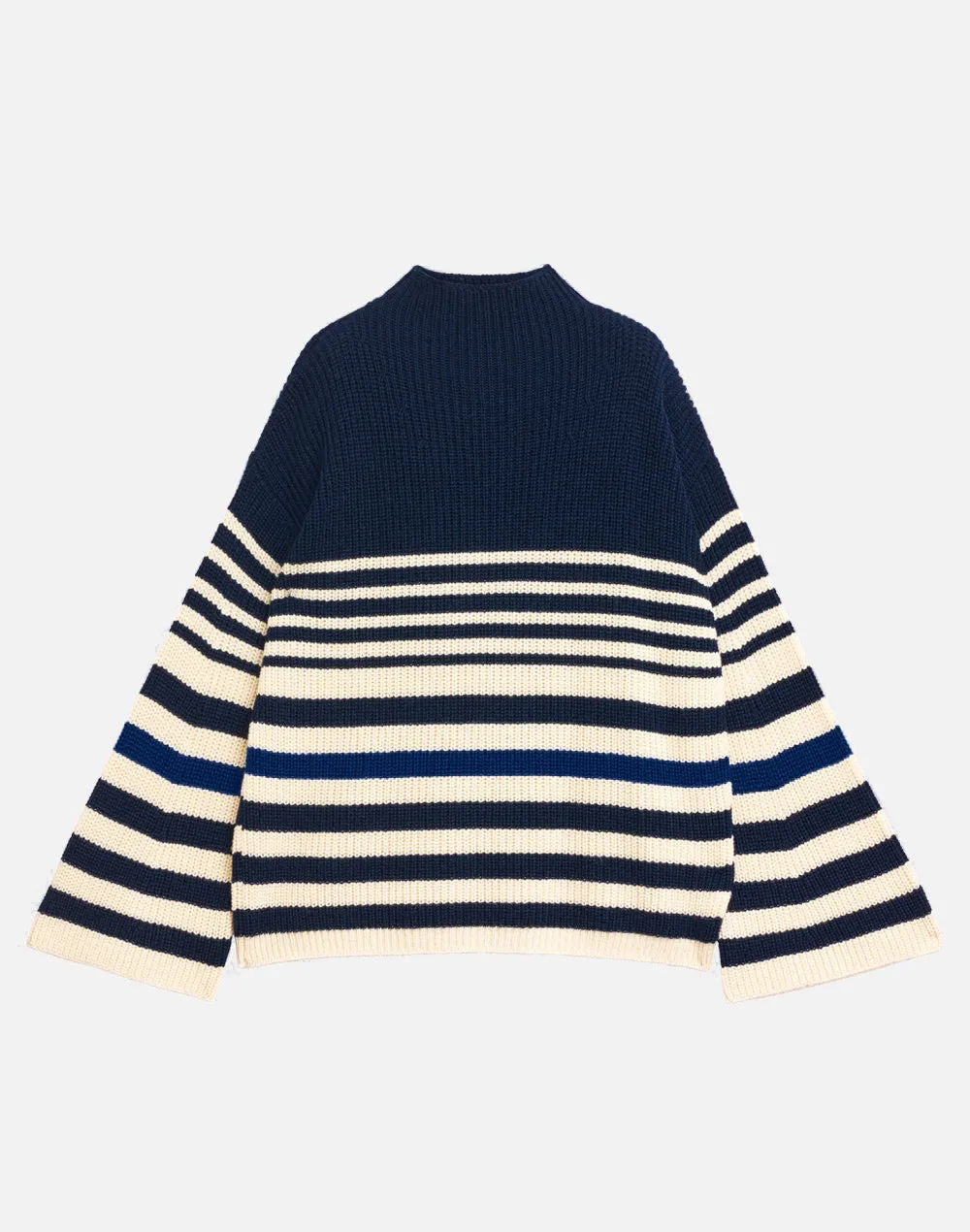 Striped turtle neck sweater