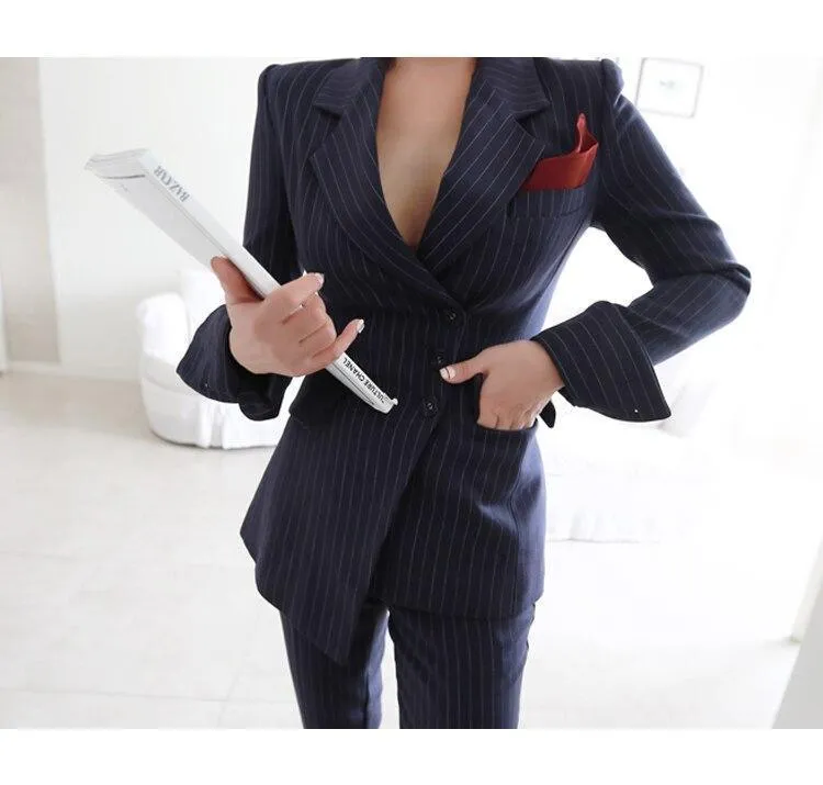 Striped Women Pantsuit