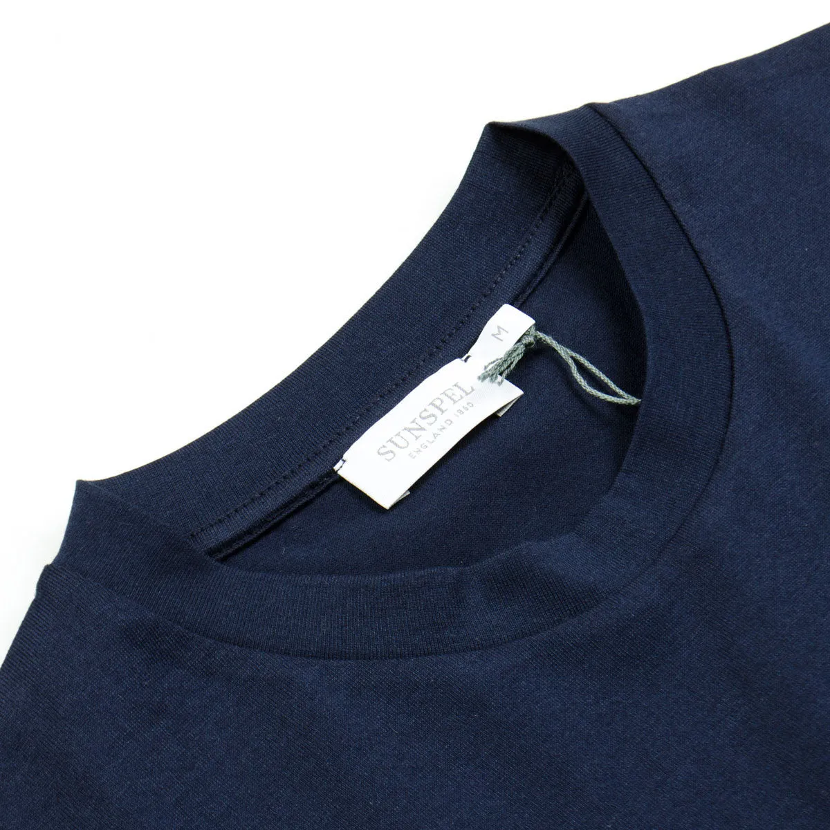 Sunspel short sleeve navy t-shirt.