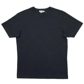 Sunspel Short Sleeve Riviera Crew Neck T-shirt - Charcoal