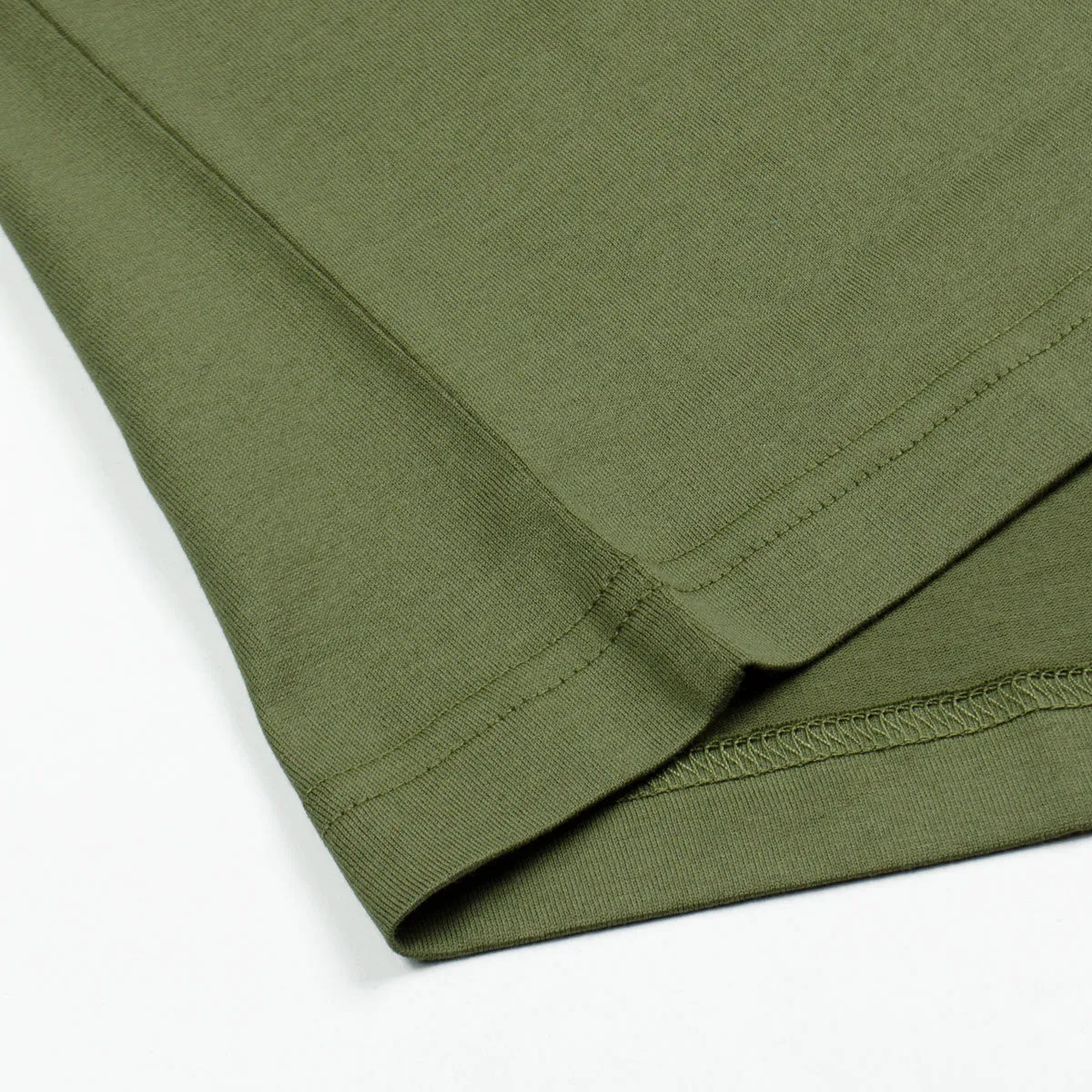 Sunspel Short Sleeve Riviera Crew Neck T-shirt Khaki Green