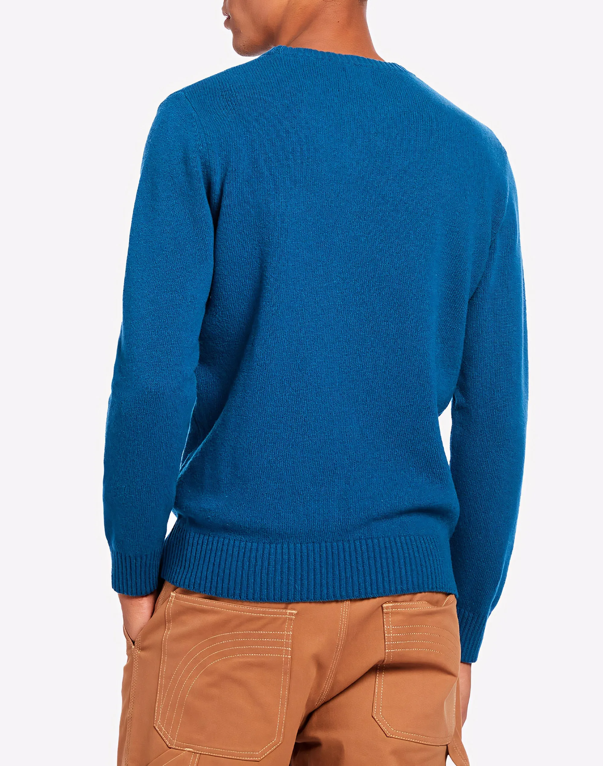 sweater with round neck and logo