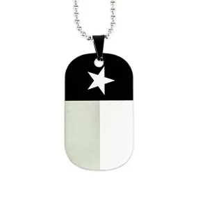 Texas Bag Tag / Dog Tag Black Series