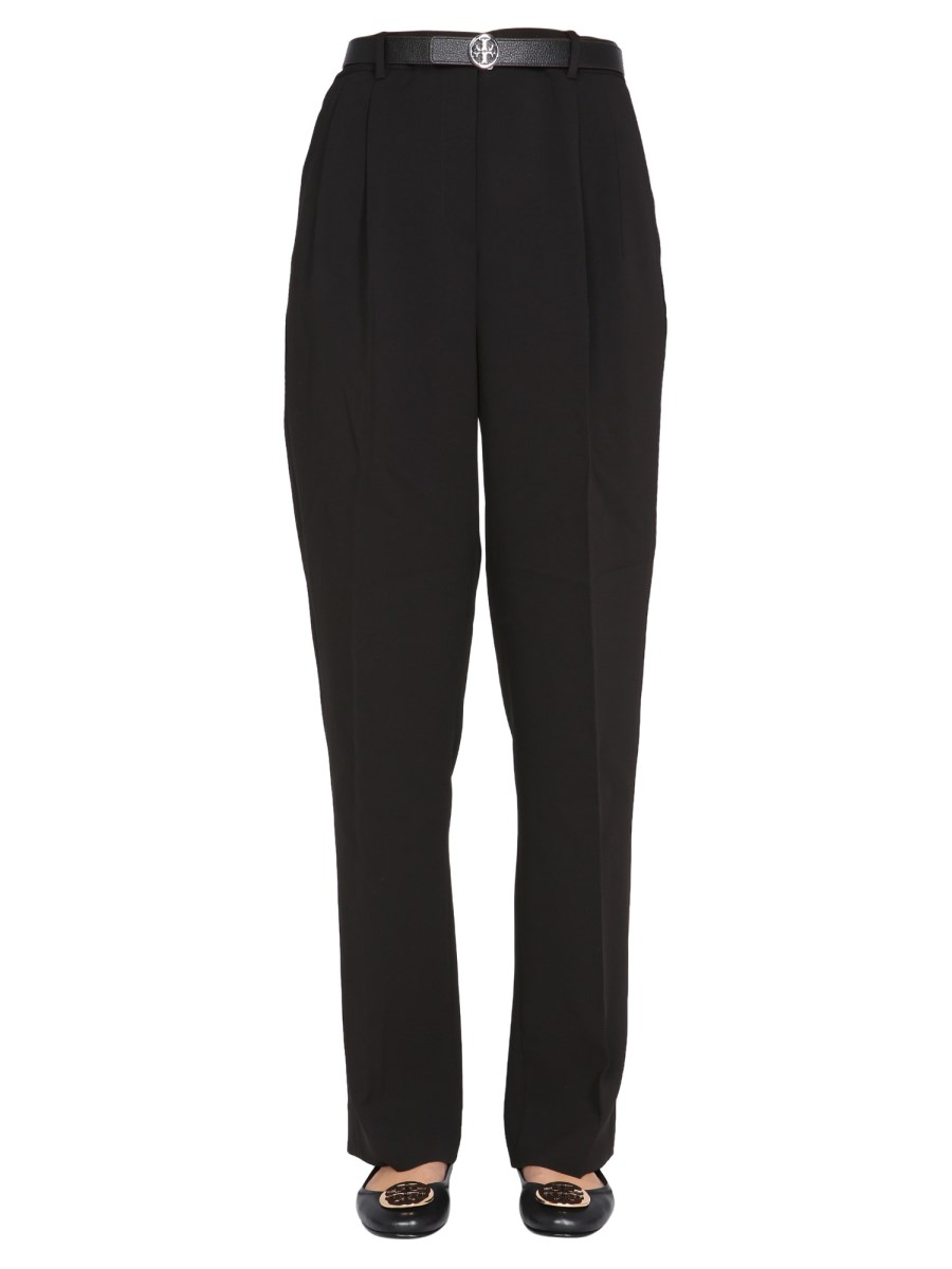 Tory Burch Crepe Twill Pants - Regular Fit