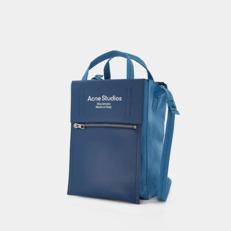 Tote Bag - Acne Studios -  Blue Poudré/Blue - Leather