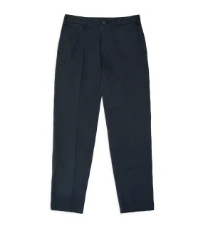 Trunk Hallam Navy Cotton Poplin Trousers