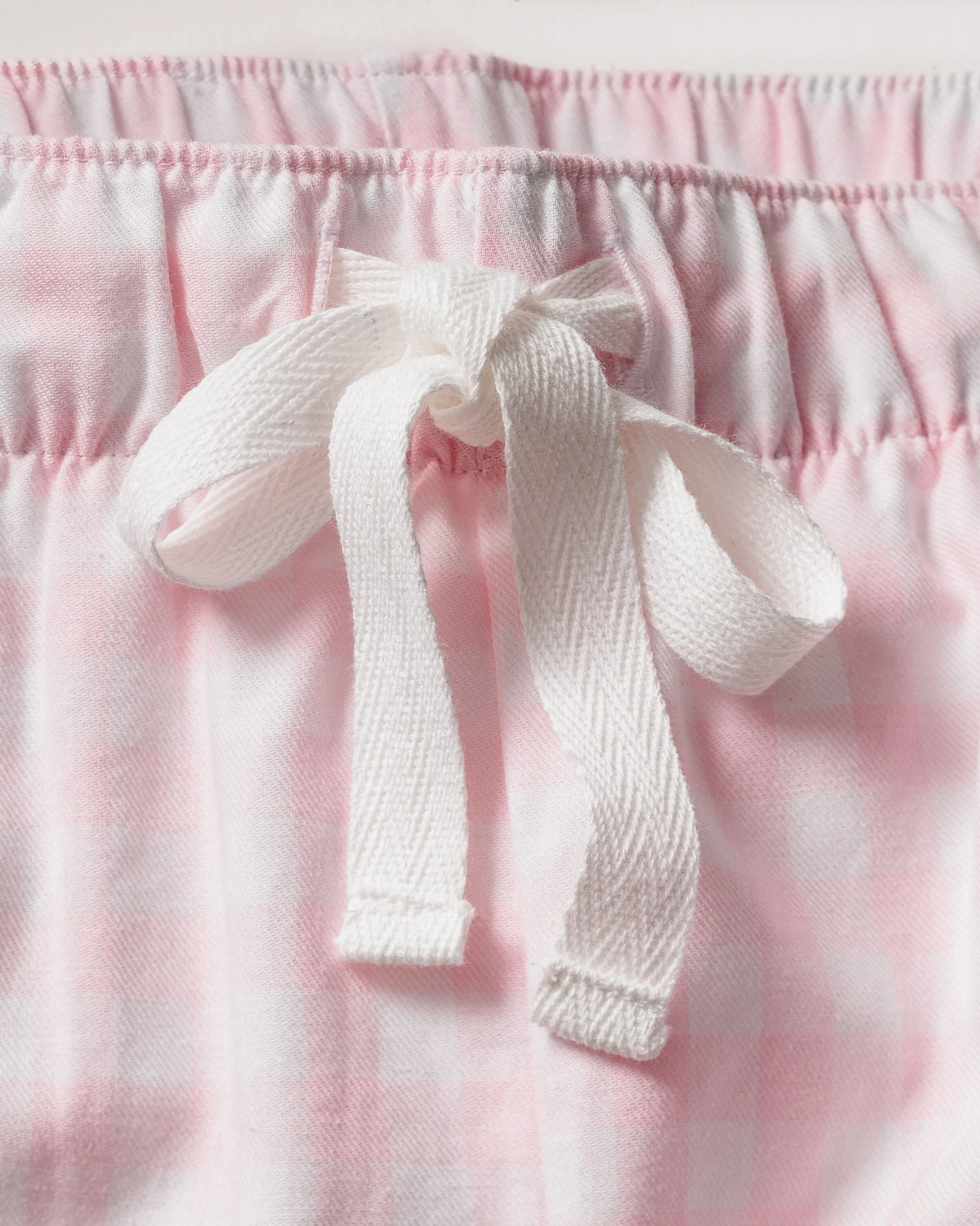 Twill Pajama Pants for Women | Pink Gingham