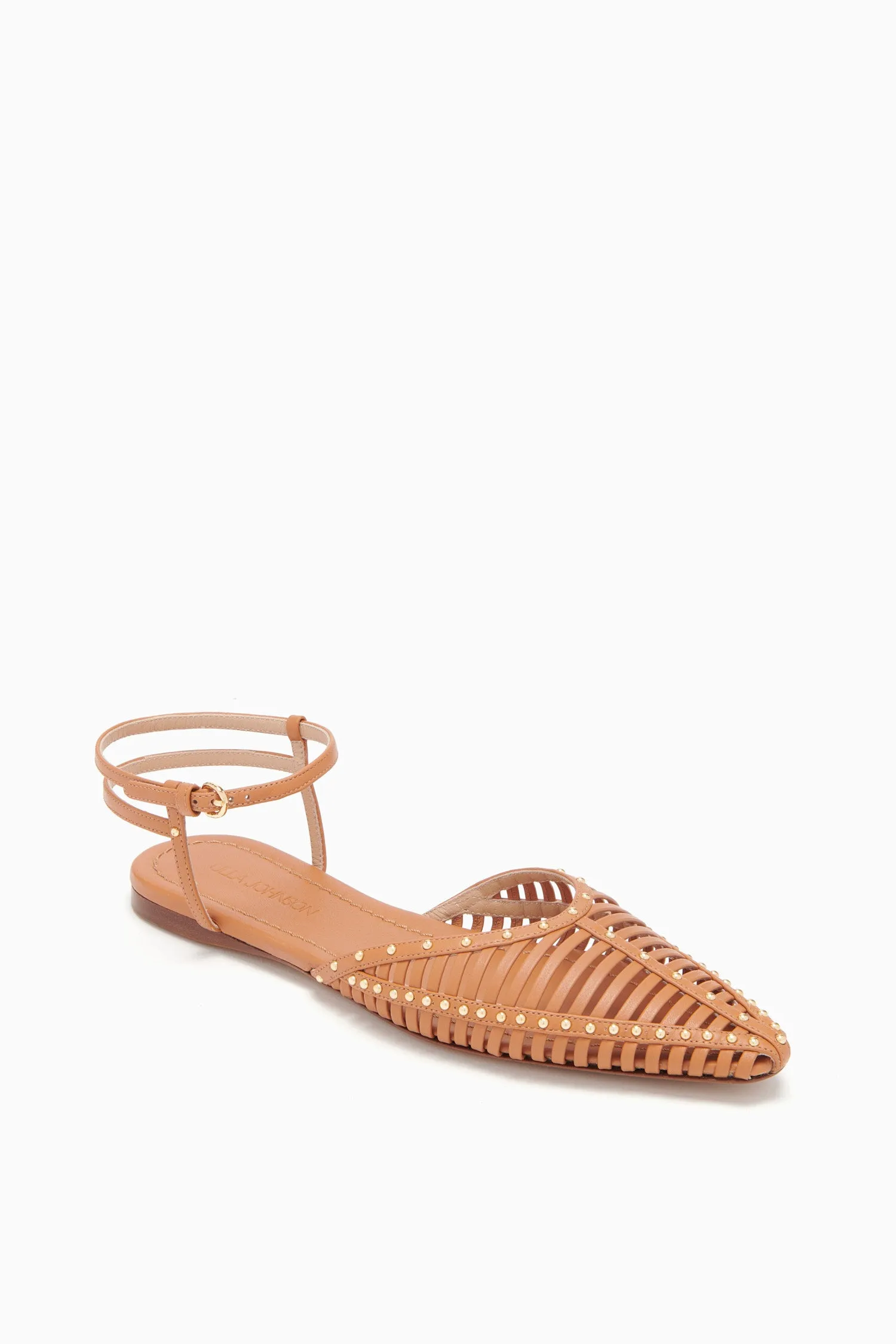 Violette Cage Flat - Saddle