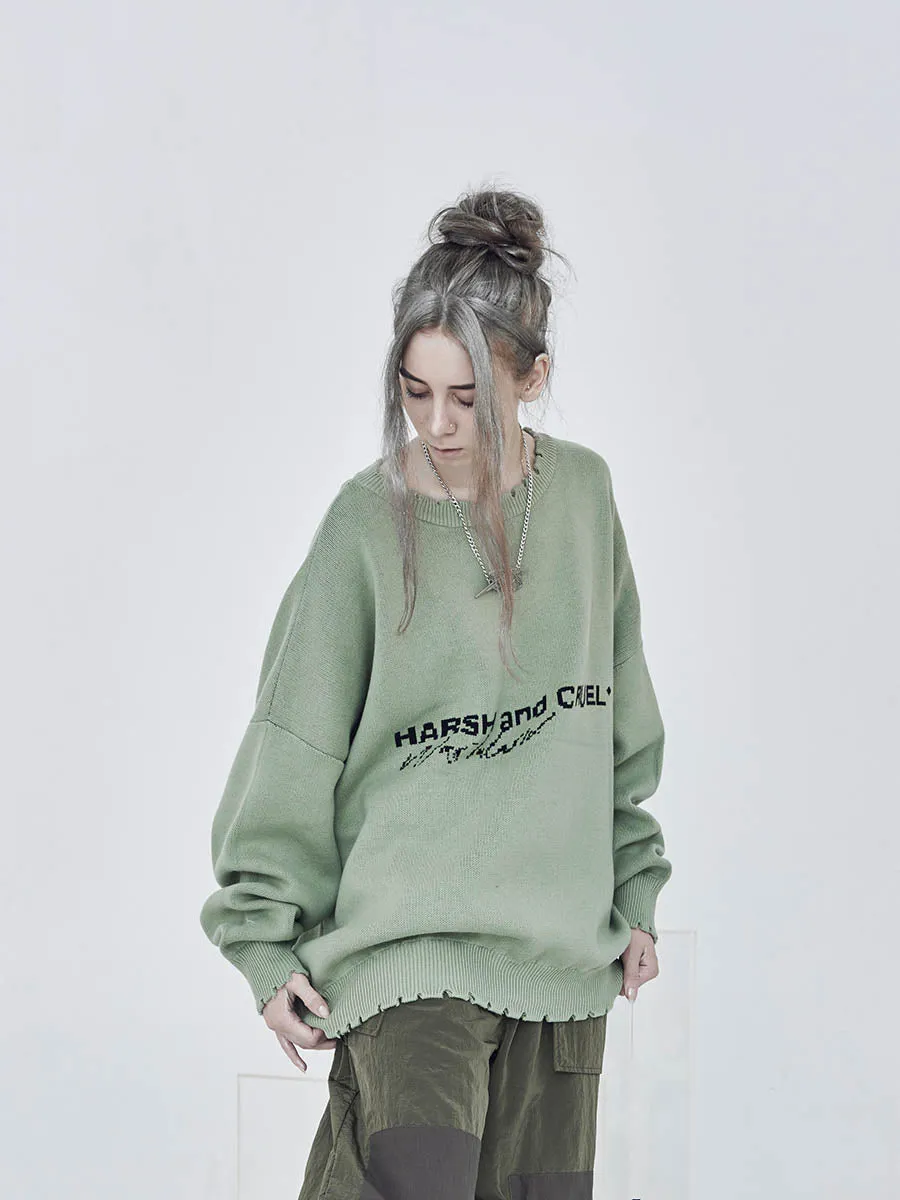 Waste Land Logo Knit Sweater