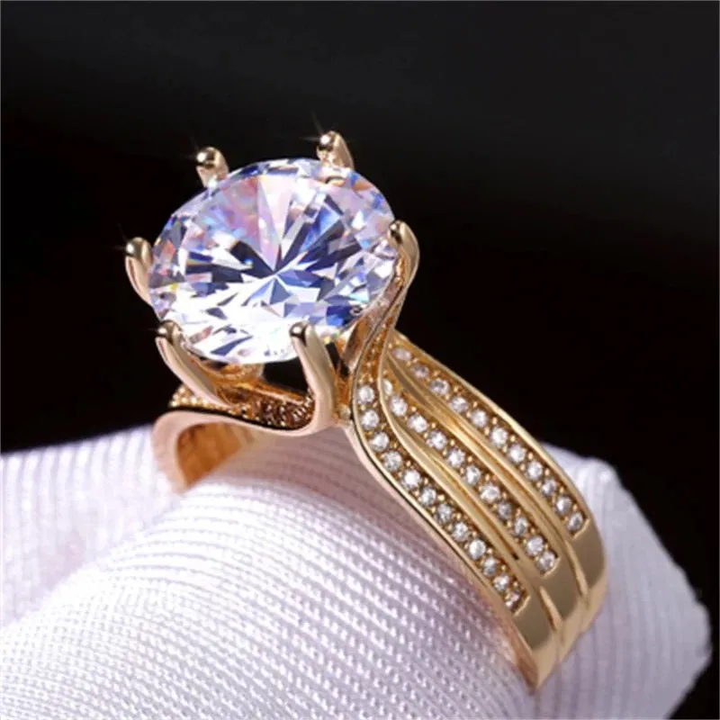 White Stone Rings for Women's Fashion