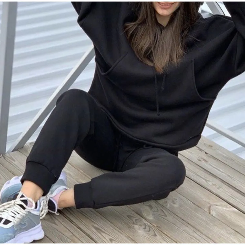 women sweatpants trousers solid casual tracksuit