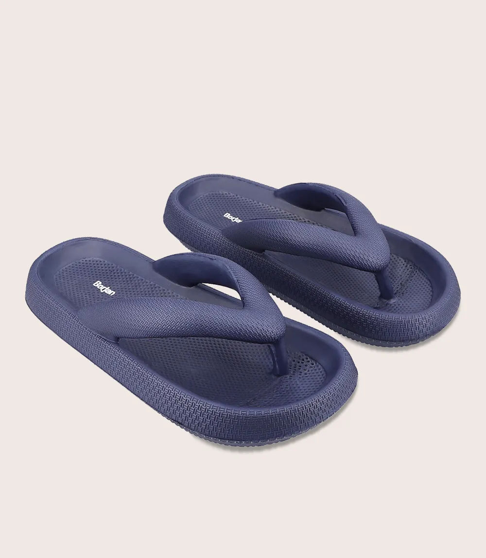 women's navy flip flop