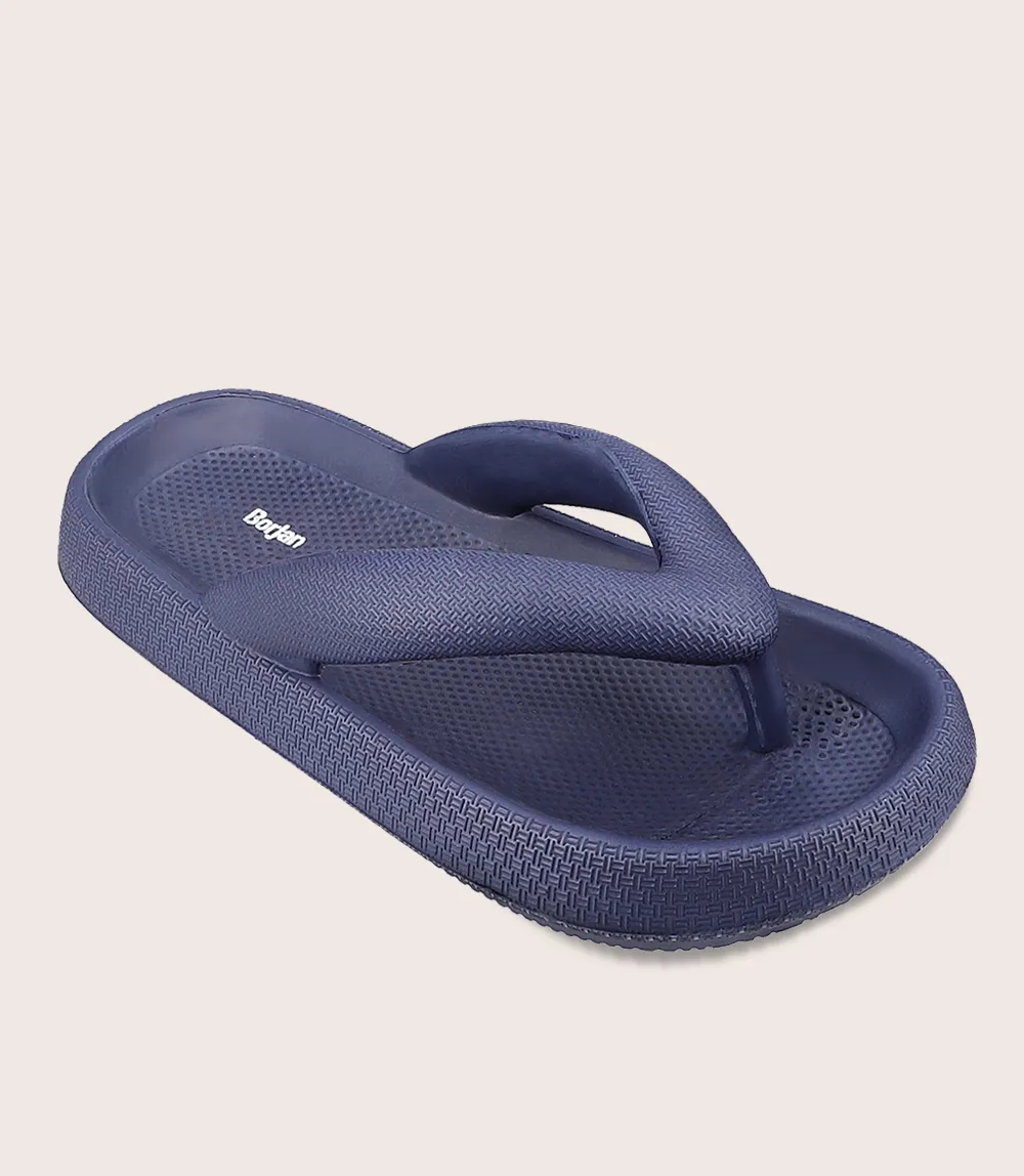 women's navy flip flop