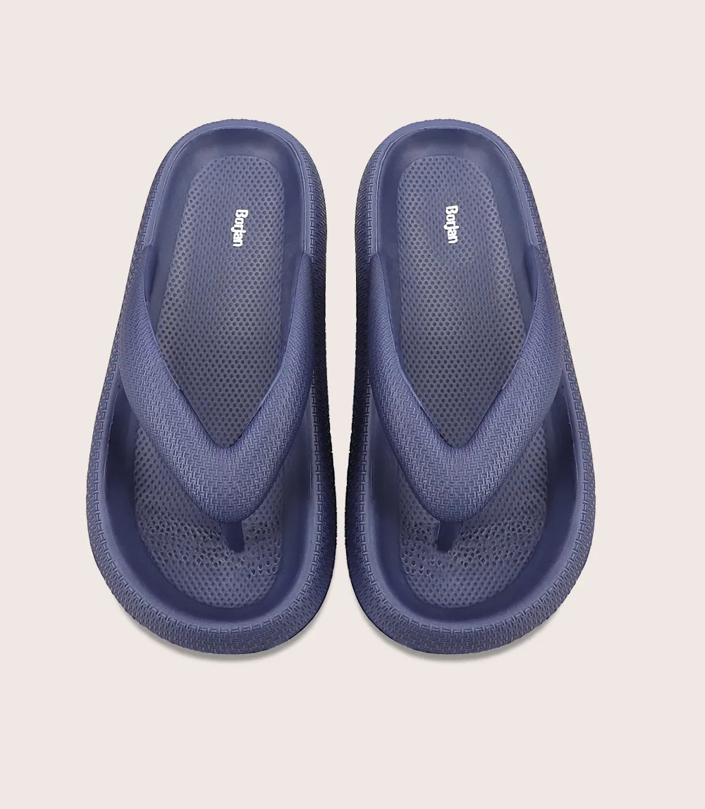 women's navy flip flop