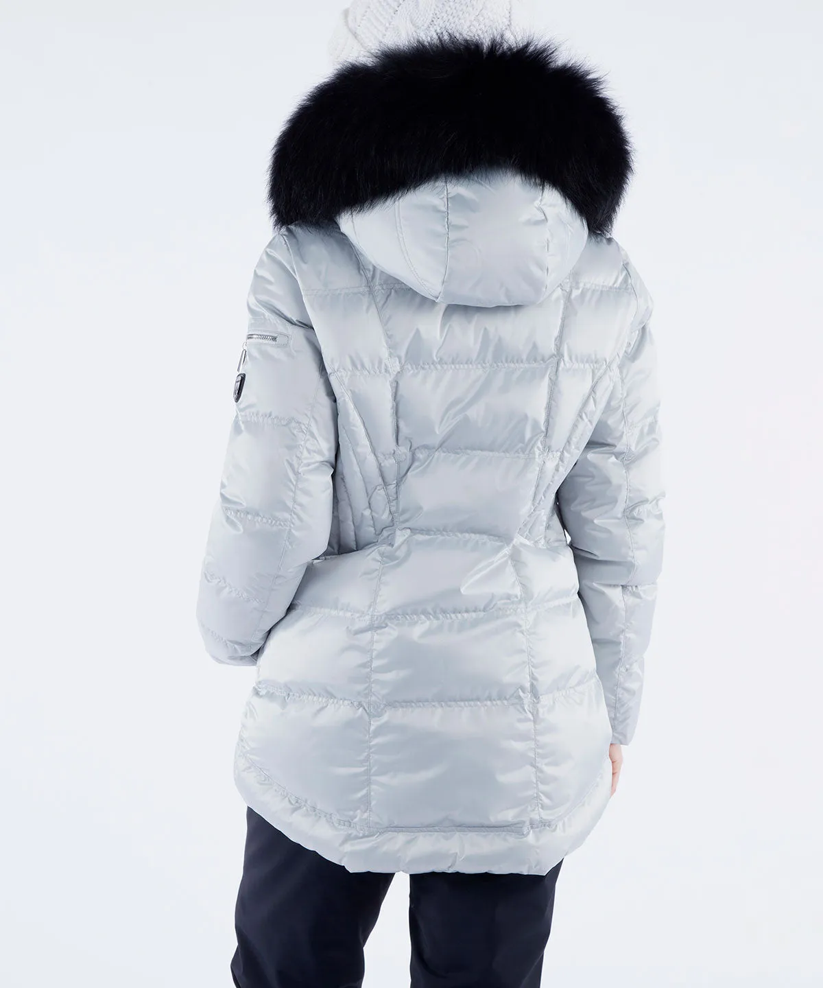 Women's Nikki Quilted Jacket with Removable Faux Fur Ruff